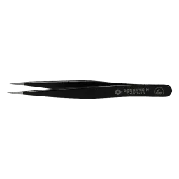 ESD SMD MINI tweezers 85mm shape OC stainless steel, dissipative