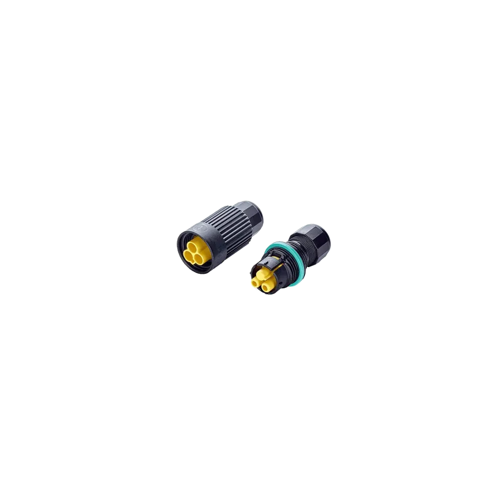Round plug, 2p, socket, screw connection, 0.5-2.5mm2, D7.0-12.0mm, IP66/IP68