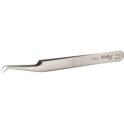 Precision tweezers with very fine tips, angled 30°