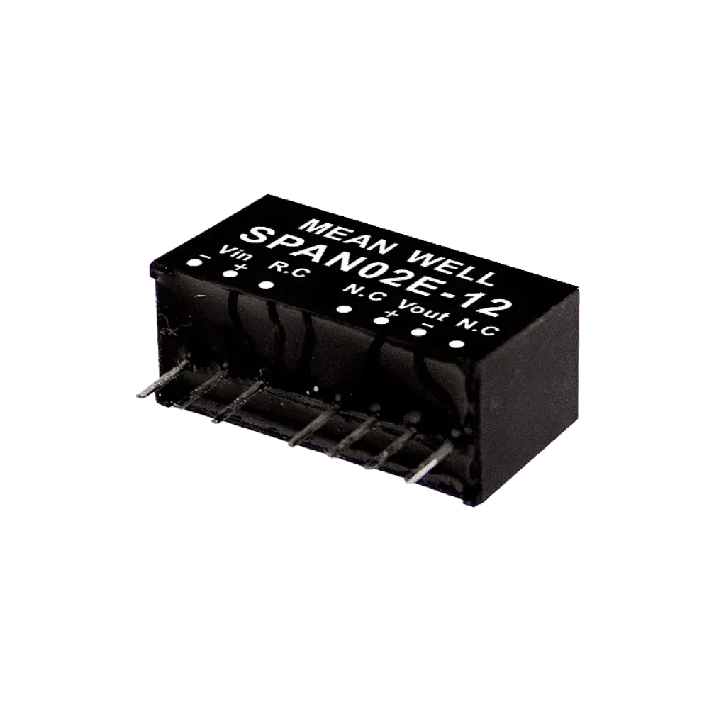 2W DC/DC converter, input 36...75V, output 15V/0.134A
