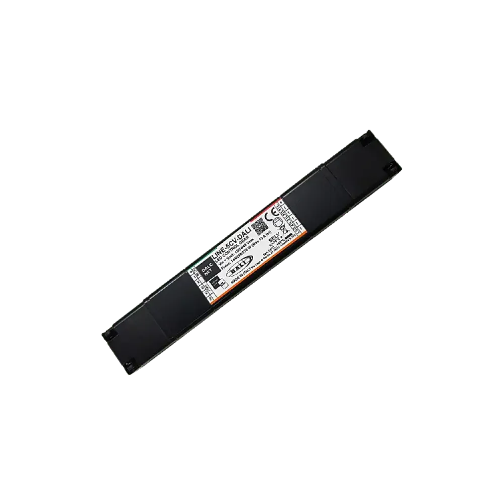 5 channel DALI2 LED dimmer, constant voltage 12-48VDC, linear compact design