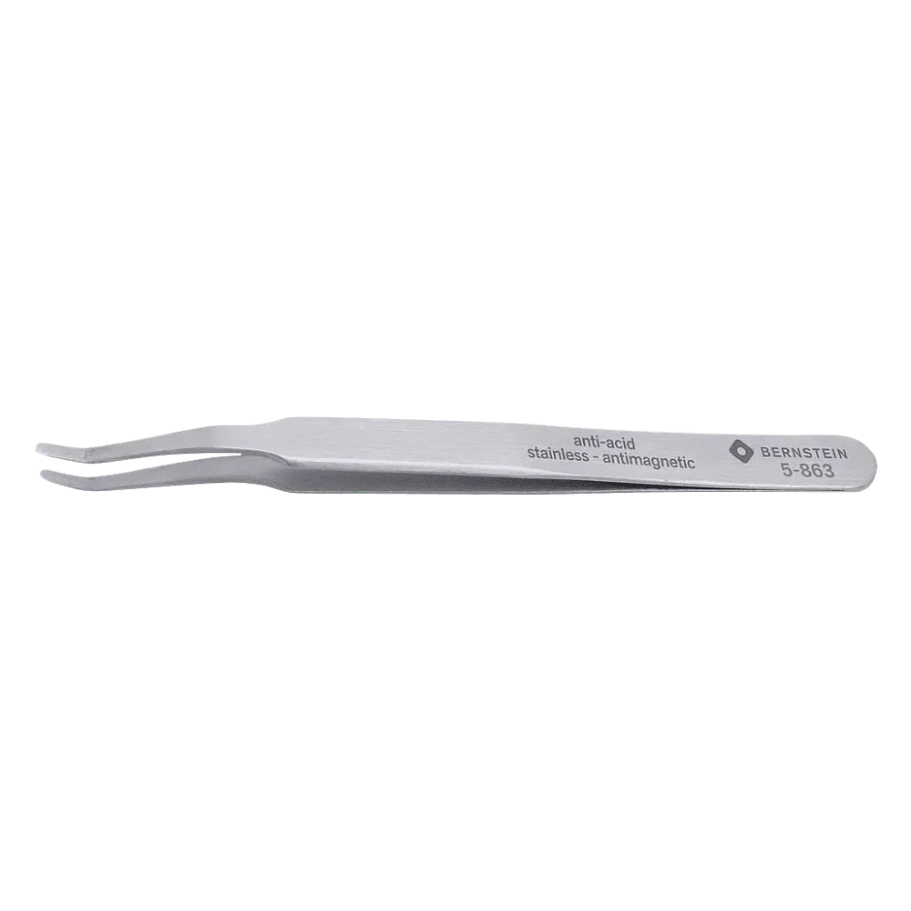 SMD tweezers 125mm shape 2acb stainless steel angle 30°
