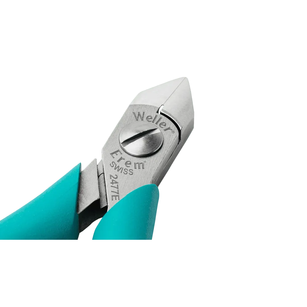Diagonal cutters, beveled head