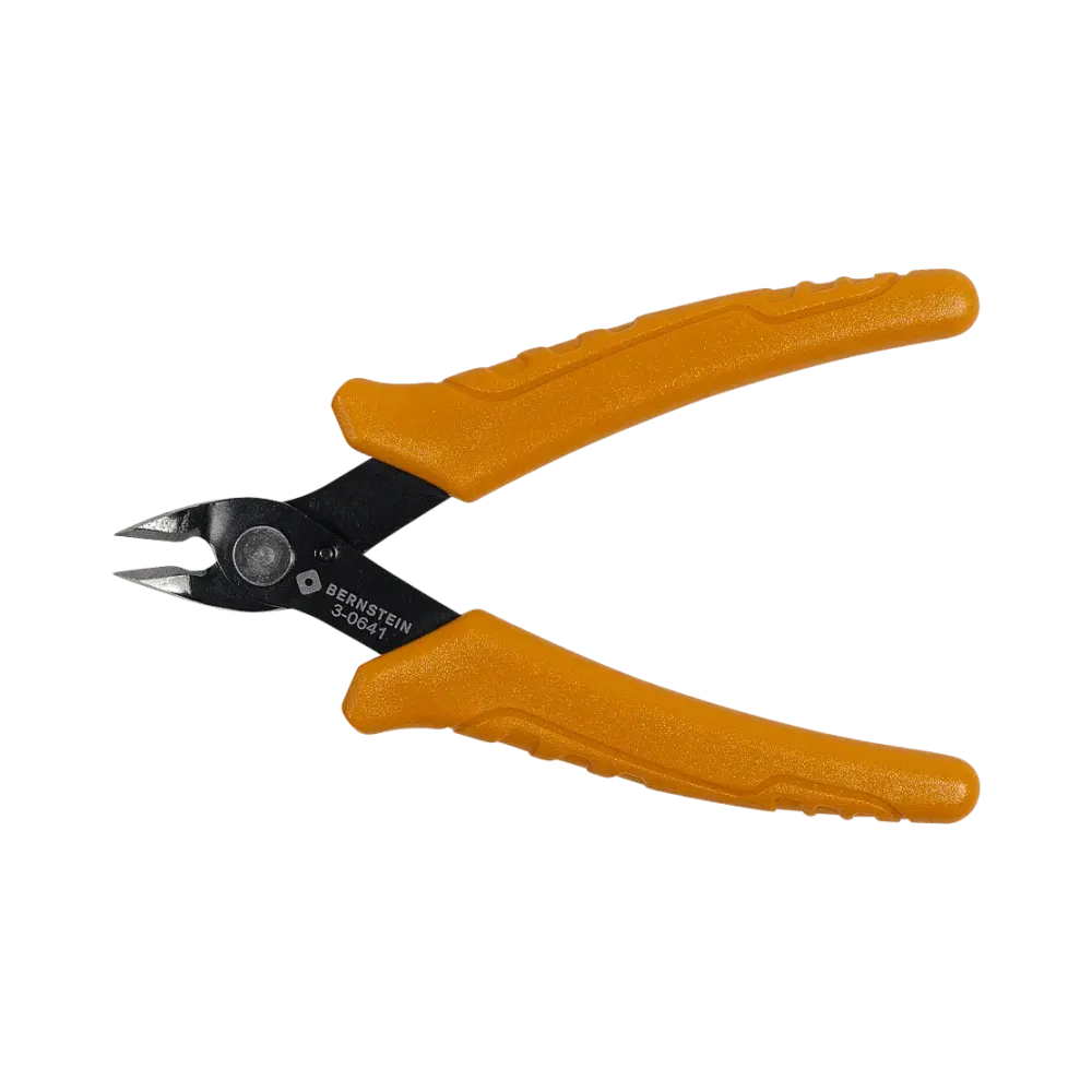 Mini diagonal cutters without bevel for CU wires up to Ø 1.0 mm 18AWG