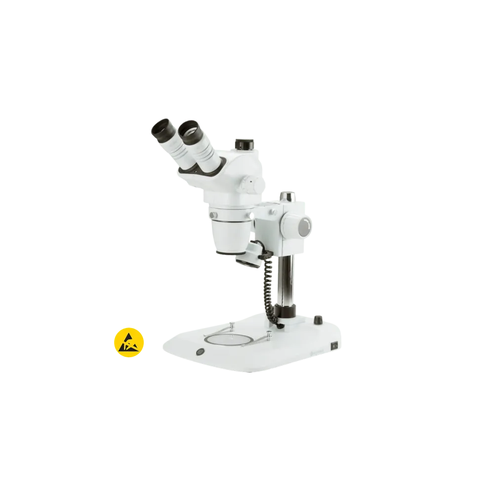 ESD stereomicroscope NexiusZoom 1903-P, trinocular, 0.67-4.5, HWF10x/22mm, white