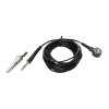 ESD earthing cable, push-button/banana plug/crocodile clip 1.5m or 3m