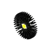 Modular LED star heat sink, ø152mm, H 20mm, Black anodized