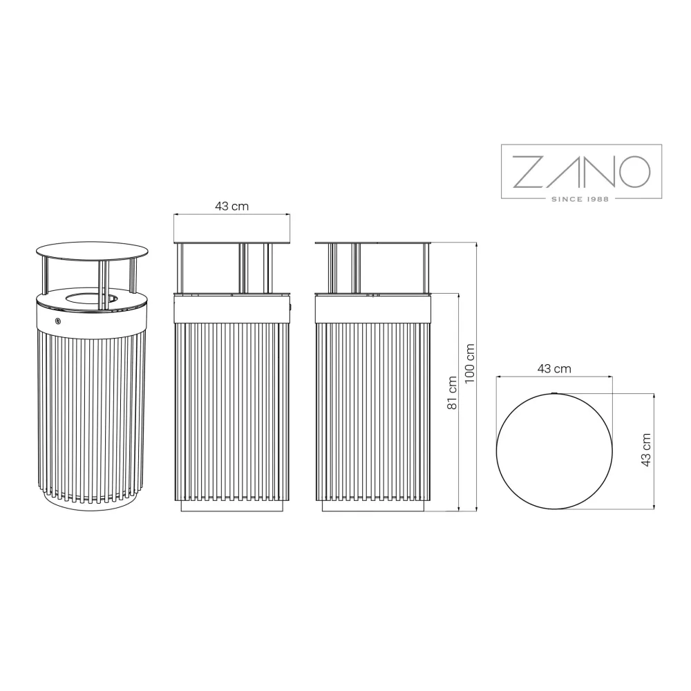 Tubus Litter Bin