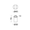 Cut 45 Wall Recessed 4045R/HRRC4L-Wall Recessed - Recessed 4 windows Ø45 - Remote driver 24Vdc