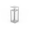 Anti-terrorist Safety Transparent Dustbin with ashtray