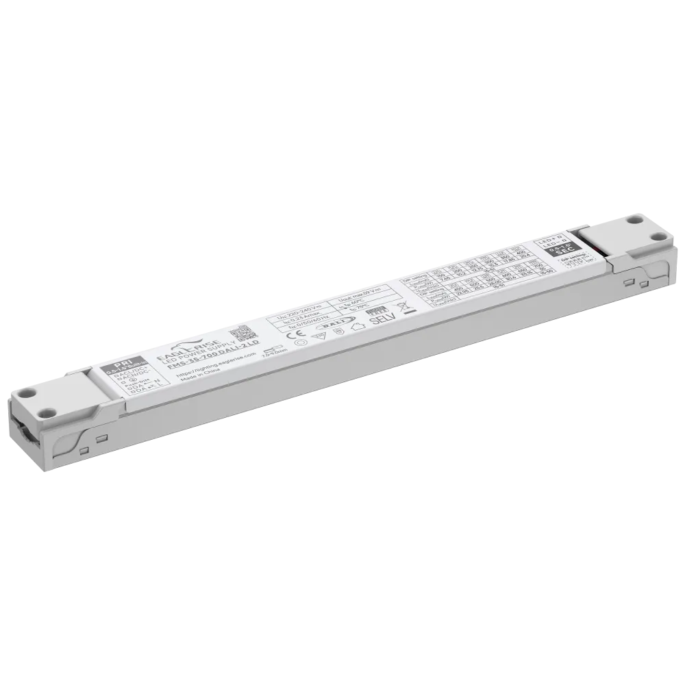 35W LED Driver Constant Current 150 to 700mA, 15-51Vdc, DALI2, AC Push