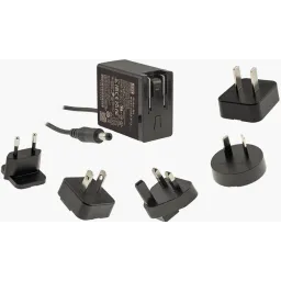 12W Wall Mount Power Supply 12V/1A, Interchangeable AC plug type