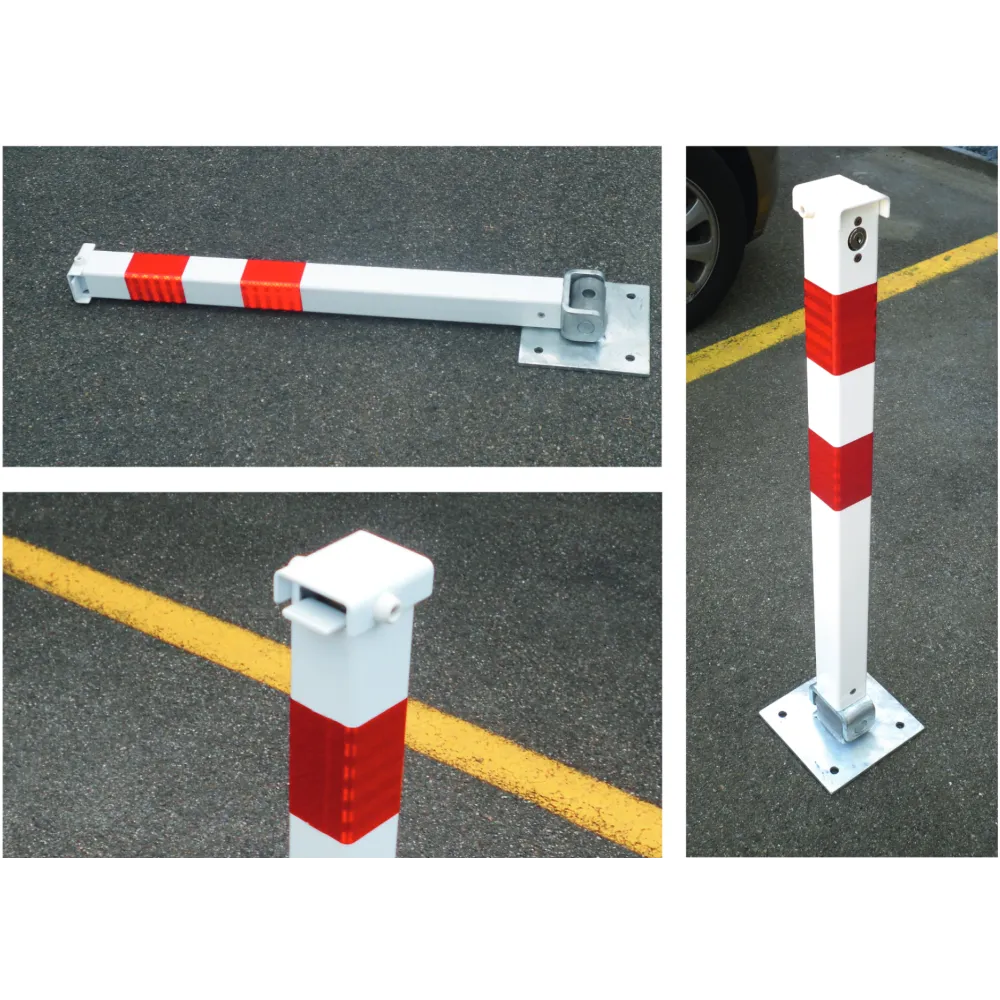 Lockable folding post