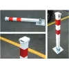 Lockable folding post