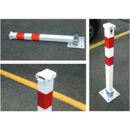 Lockable folding post