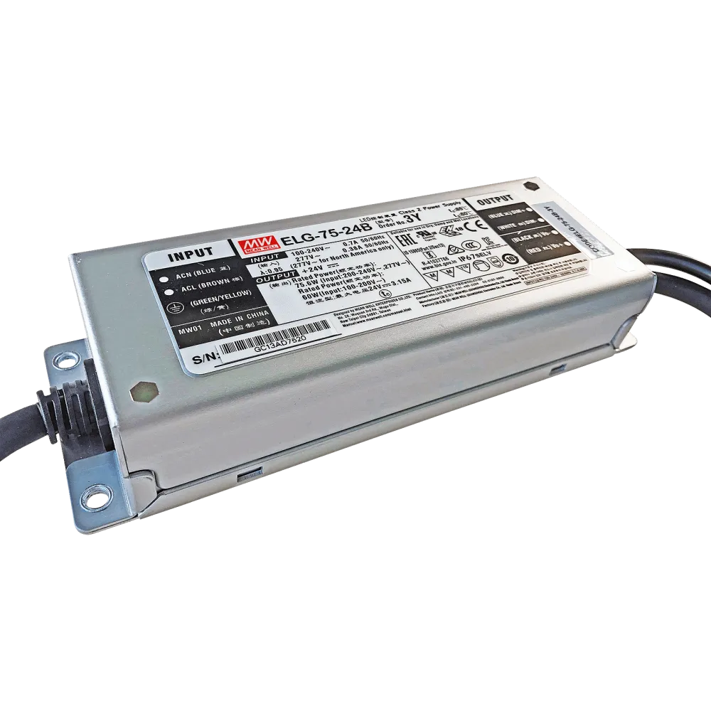 75W LED Driver CV+CC 24V/3.15A, 3in1 Dimming + Vo/Io adjustable