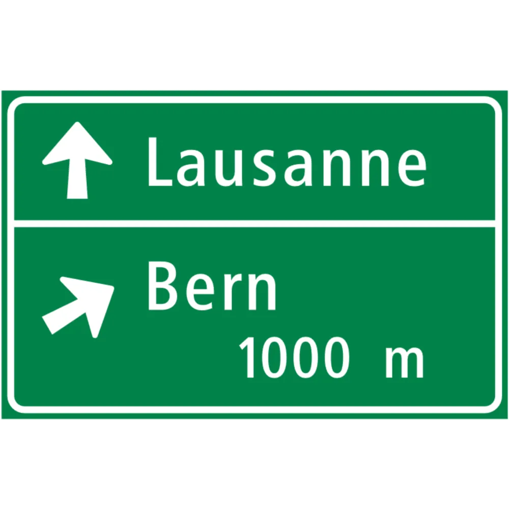 4.67 First advance sign at junctions