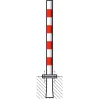 Barrier post painted white without rings