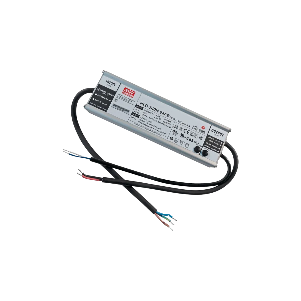 240W LED Driver CV+CC 24V/10A, 3in1 Dimming + Vo/Io adjustable