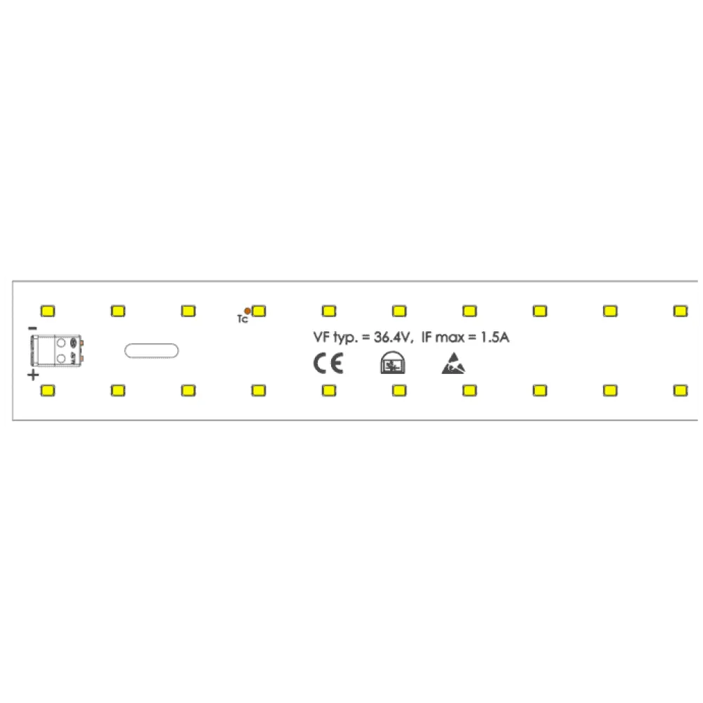 LED Module 1150x35mm / 4000K / CRI >80 / 130LED