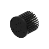 Zhaga LED pin fin heat sink, ø60, H 50, Base 5mm, Black anodized