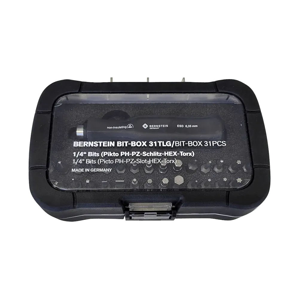 1/4 inch bit box 31 pcs with ESD handle