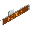 Hotel direction sign