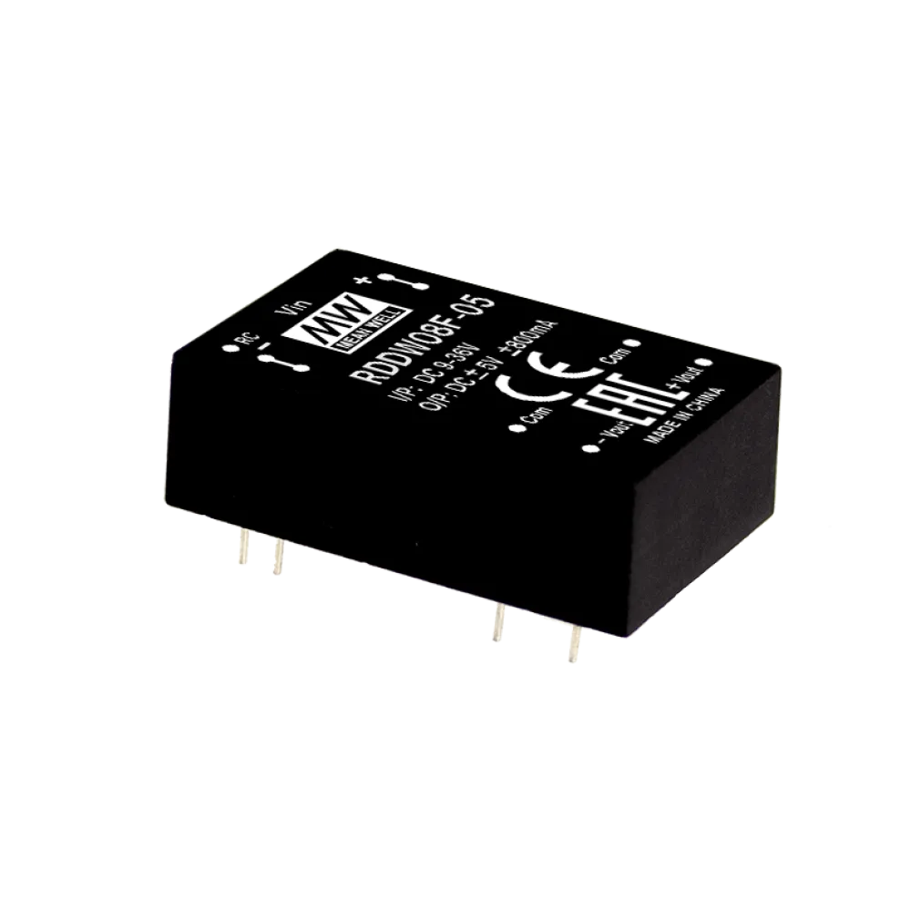 8W DC/DC-Converter, Input 9…36V, Output +/-15V / +/-0.265A