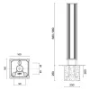 Orion TL 481F1/HD35PO-Small Poles - Bollard DALI Total Light 1 Way H. 960