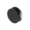 LED star heat sink, ø134mm, H 50mm, Base 10mm, Black anodized