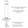 Siluretto 092-325-WR10-Small Poles - Bollard without base for underground installation