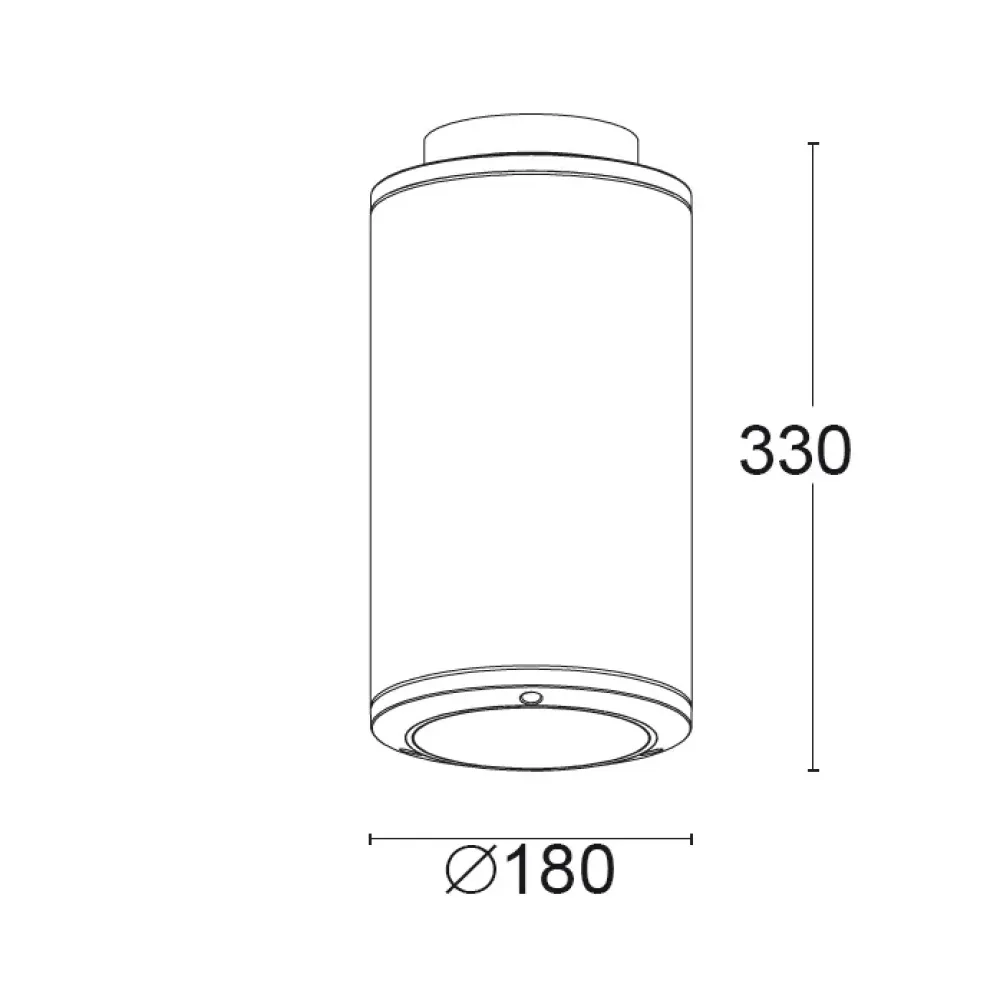 Up&Down Maxi Ceiling 7451C/HC3.MB-Ceiling Lamps - Ceiling luminaire - Built-in driver