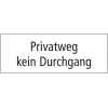 Private road no passage