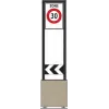 Zone signage stele type 