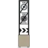 Zone signage stele type 
