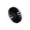 Modular LED star heat sink, ø152mm, H 20mm, Black anodized