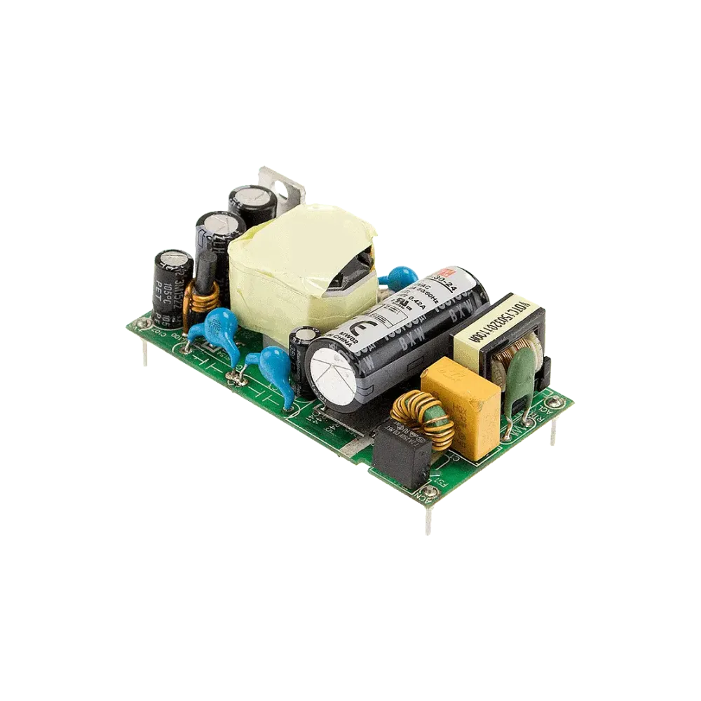 20W medical AC/DC power supply unit, PCB mounting, 3.3V/6A