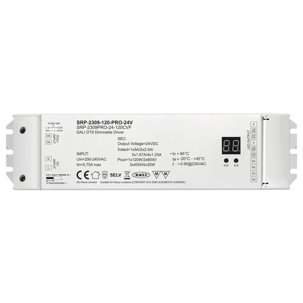 120W DALI DT8 DIMMABLE LED DRIVER