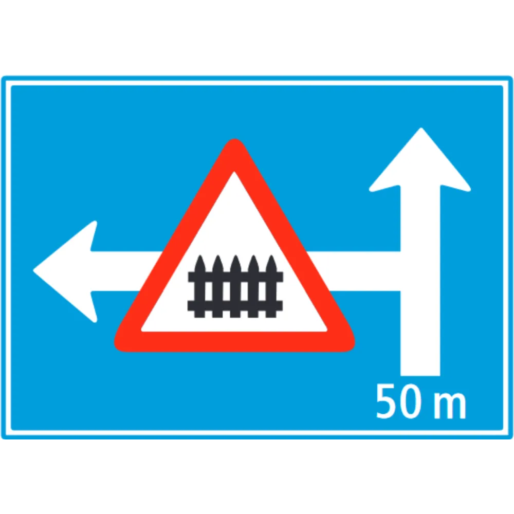 4.55 Diverted road with hazard or traffic restriction