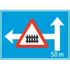 4.55 Diverted road with hazard or traffic restriction