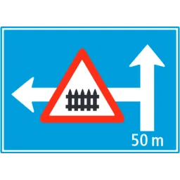 4.55 Diverted road with hazard or traffic restriction