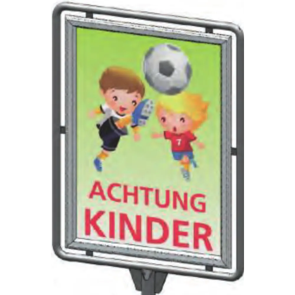Poster stand with snap frame