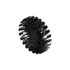 Modular LED star heat sink, ø134mm, H 20mm, Black anodized
