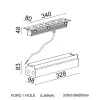 RGBW Matrix Recessed - Recessed Wallwasher RGBW L. 340