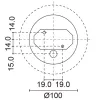 Up&Down Ceiling 7501C/HC3.NB-Ceiling Lamps - Ceiling luminaire - Built-in driver