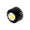 Modular LED star heat sink, ø86mm, H 50mm, Black anodized
