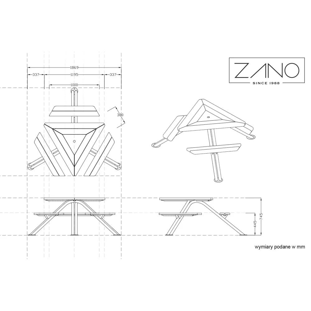 Mars Picnic Table