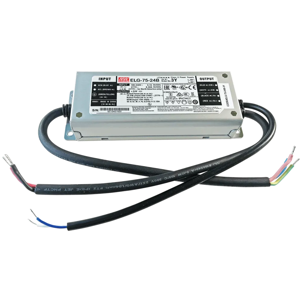 60W LED Driver CV+CC 12V/5A, 3in1 Dimming + Vo/Io adjustable via Potentiometer