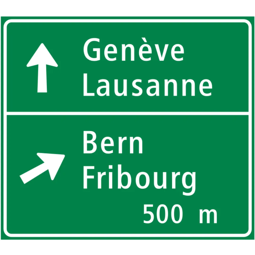 4.68 Second advance sign at junctions