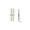 Wago connecting element (2-pole)